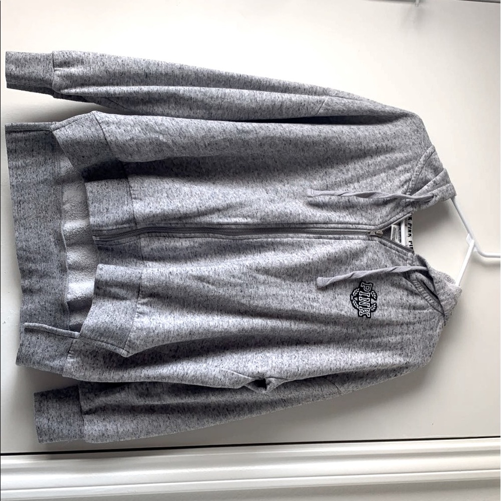 PINK Gray Hoodie